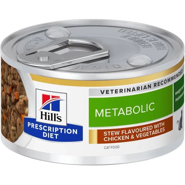 hills hill's prescription diet metabolic spezzatino per gatti 82g