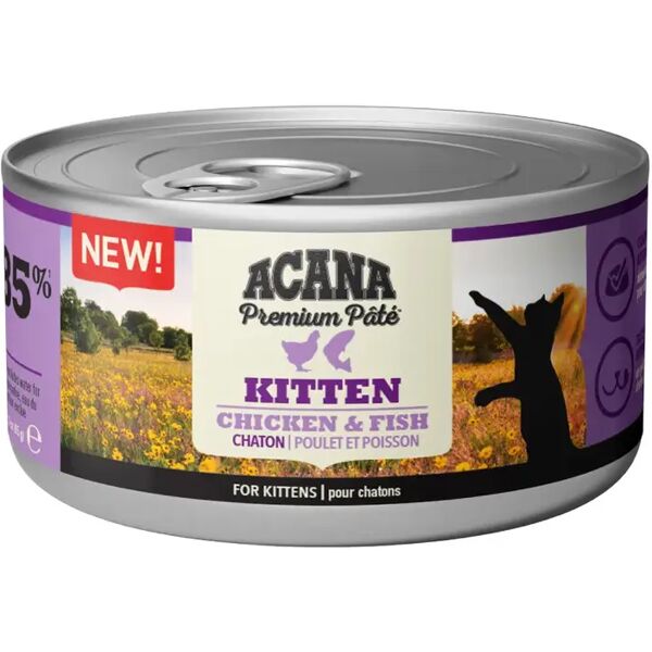 acana kitten lattina multipack 24x85g pollo e pesce