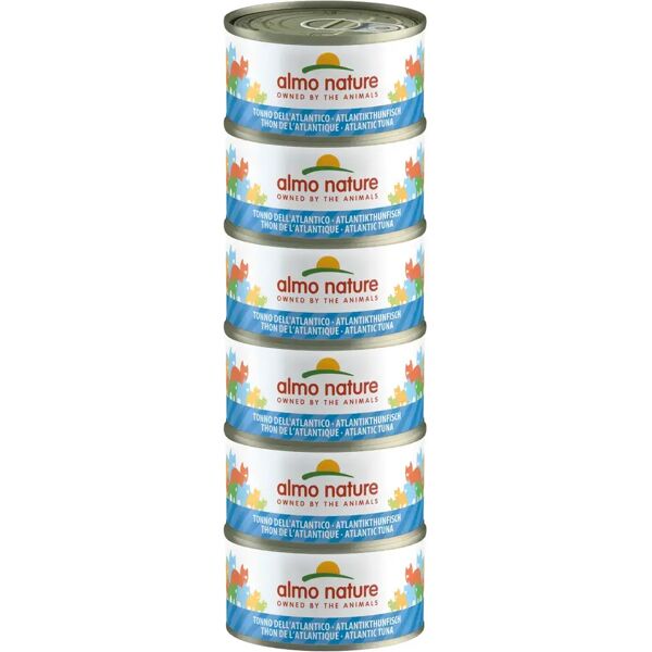 almo nature cat lattina multipack 6x70g tonno dell'atlantico