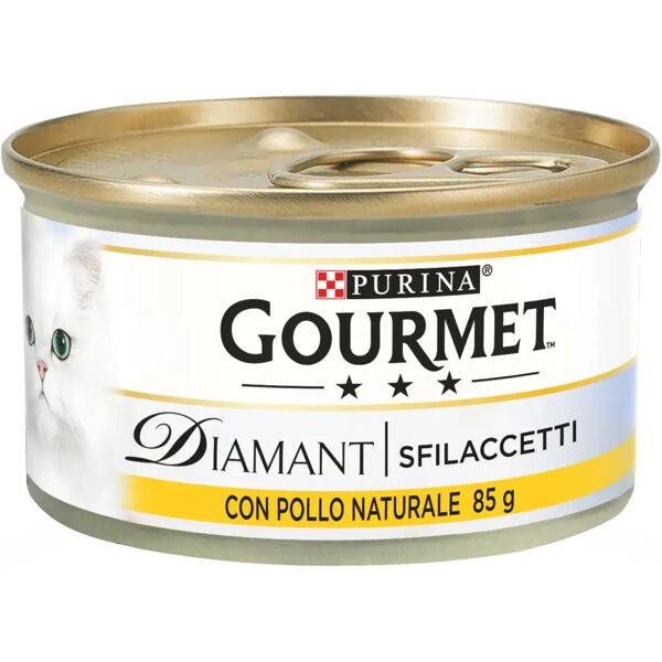 gourmet diamant sfilaccetti cat lattina multipack 24x85g pollo