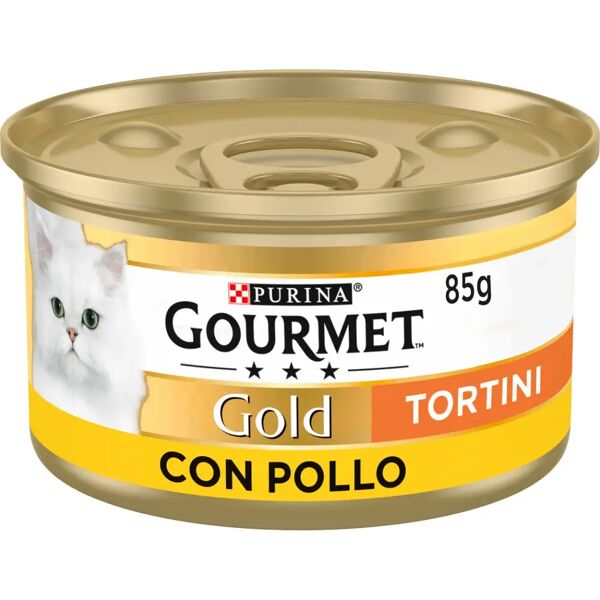 gourmet gold tortini cat lattina multipack 24x85g pollo