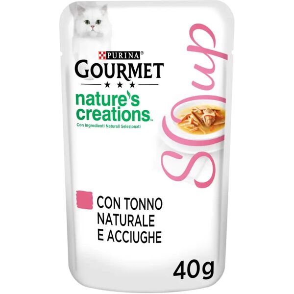 gourmet nature’s creations cat busta multipack 32x40g tonno e acciughe