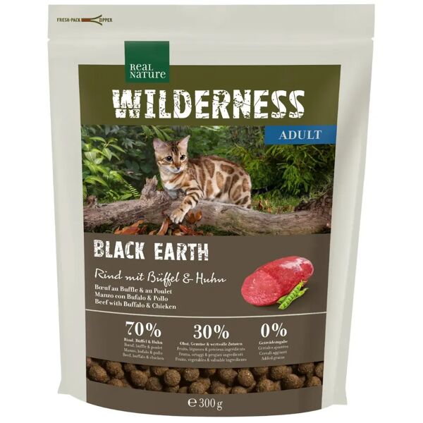 real nature wilderness black earth adult manzo 300g