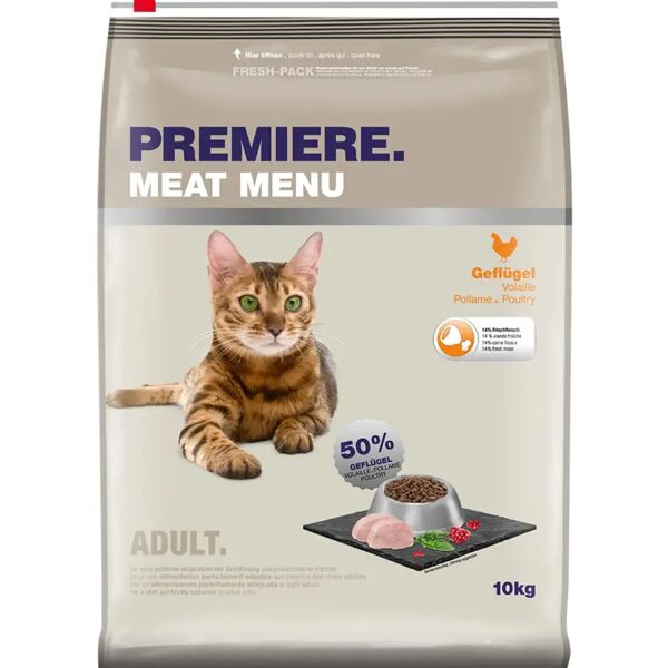 premiere meat menu per gatto adult con pollame 10kg