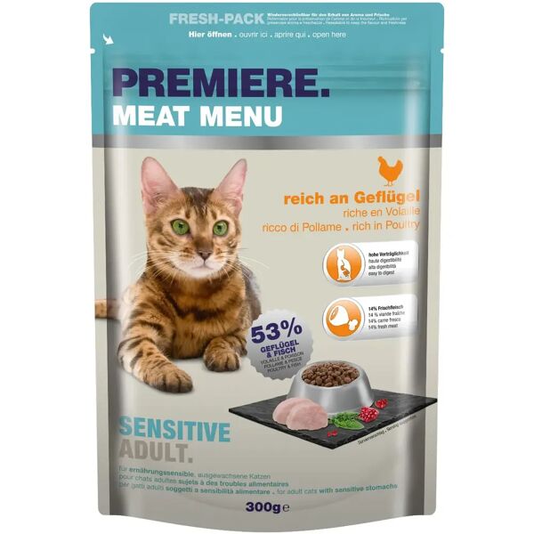 premiere meat menu sensitive per gatto adult con pollame 300g