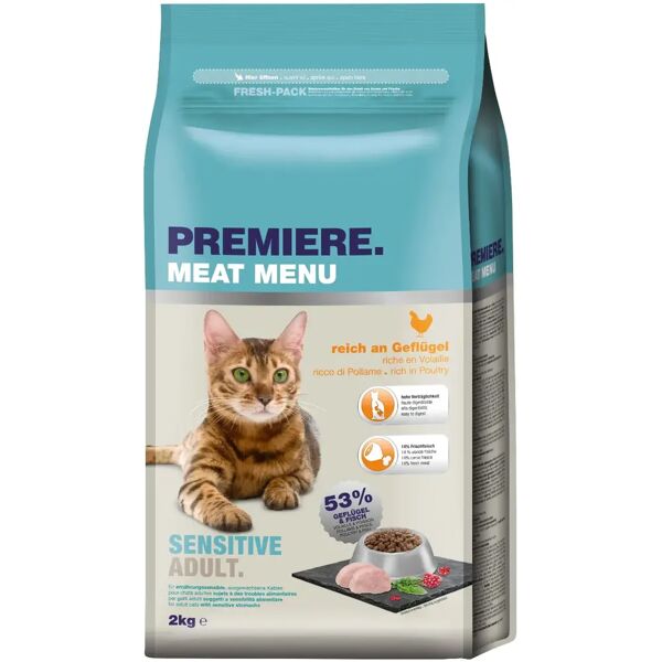 premiere meat menu sensitive per gatto adult con pollame 2kg