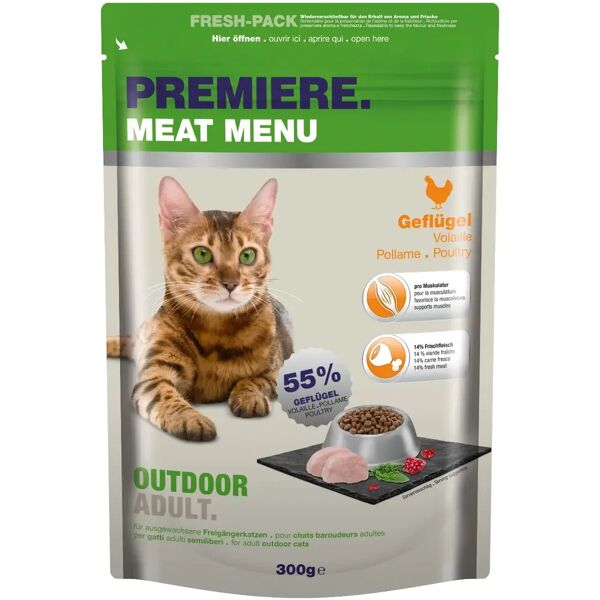 premiere meat menu outdoor per gatto adult con pollame 300g