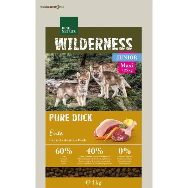 real nature wilderness pure duck cane junior maxi anatra 4kg