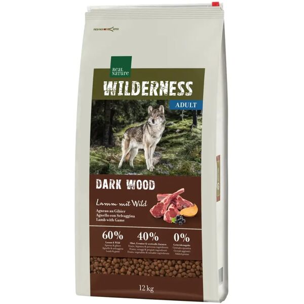 real nature wilderness dark wood adult agnello 12kg