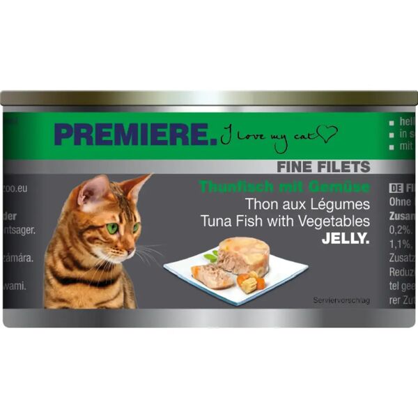 premiere fine filets cat lattina multipack 12x100g tonno con verdure