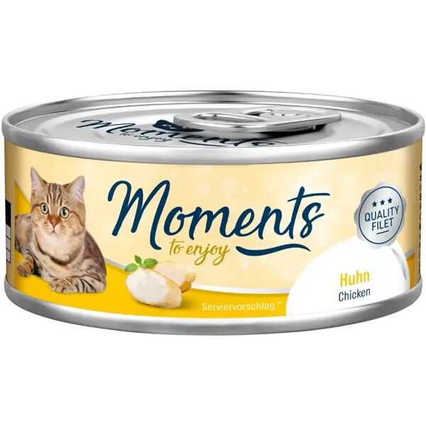 moments cat lattina multipack 12x70g pollo