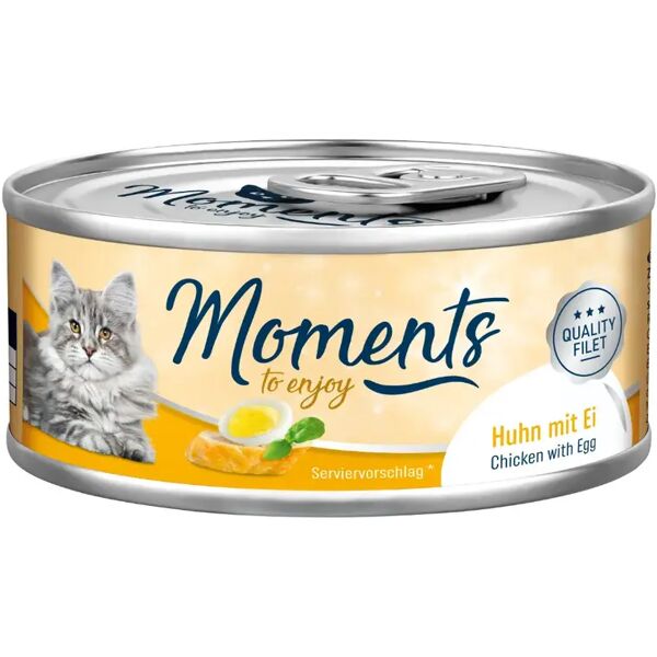 moments cat lattina multipack 12x70g pollo e uova