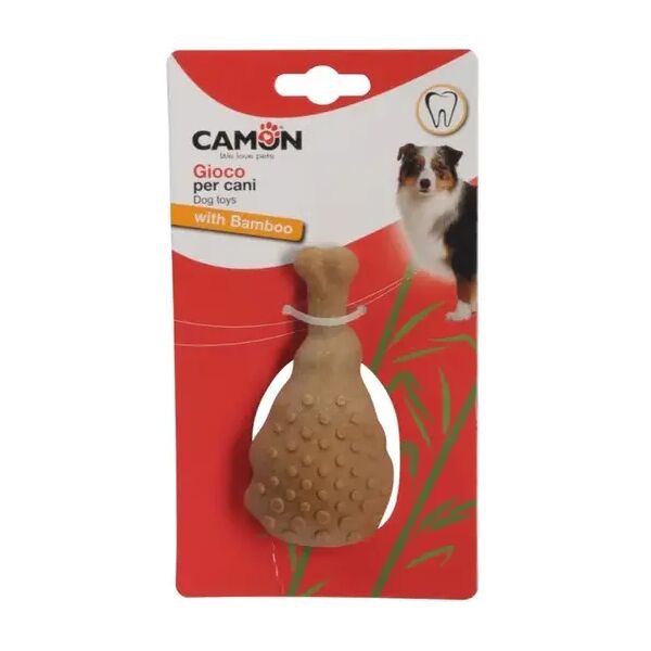 camon gioco per cane bambù coscia pollo 1 pz