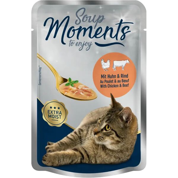 moments soup cat busta multipack 12x40g pollo e manzo