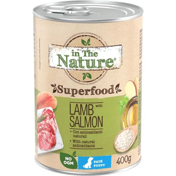 in the nature superfood puppy lattina 400g agnello con salmone