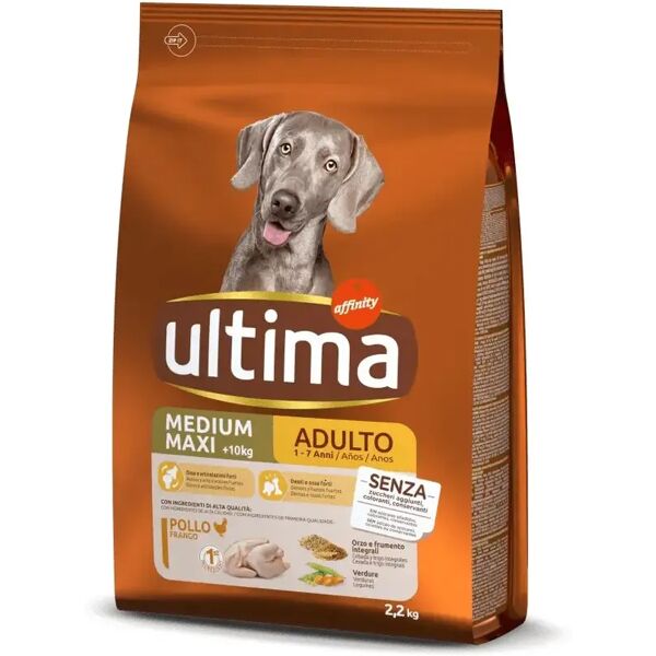 ultima dog medium maxi adult con pollo 2.2kg