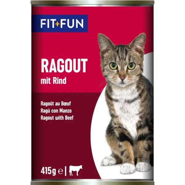 fit and fun fit+fun cat ragout lattina 415g manzo