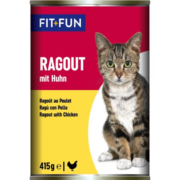 fit and fun fit+fun cat ragout lattina 415g pollo