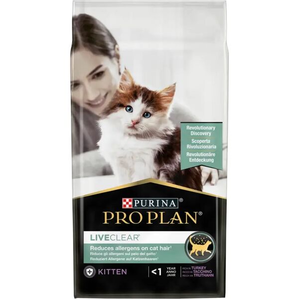 purina pro plan proplan live clear kitten tacchino 1.4kg