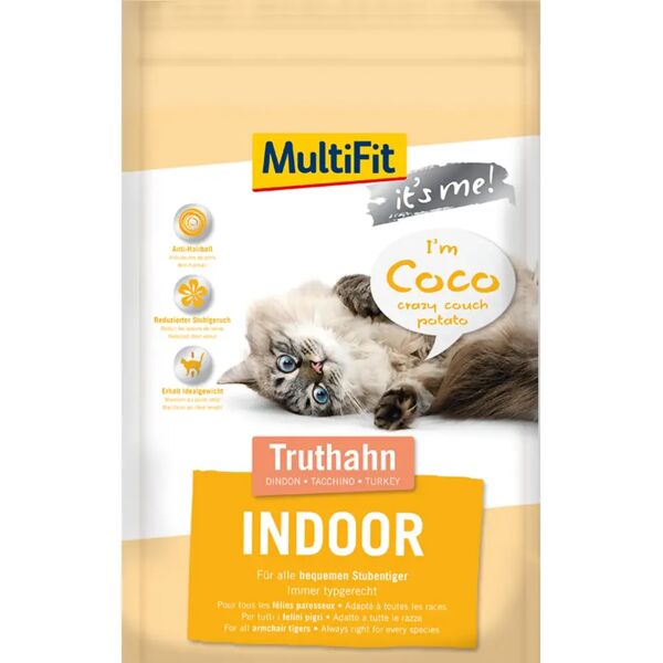 multifit per gatto indoor con tacchino 1.4kg