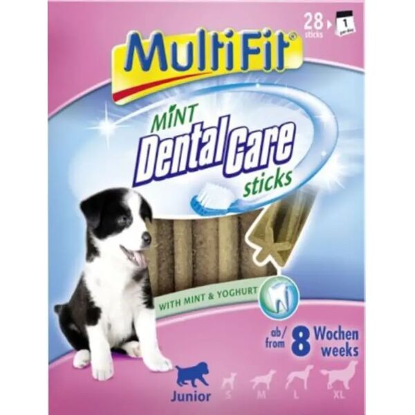 multifit snack dental care junior mint sticks 28pz