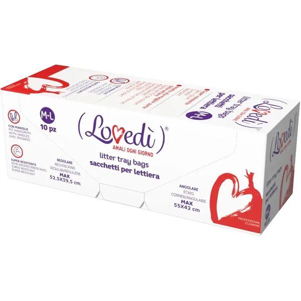 lovedi sacchetti lettiera con maniglia m-l