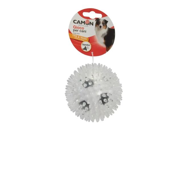 camon gioco cane palla riccio squeaker 9cm