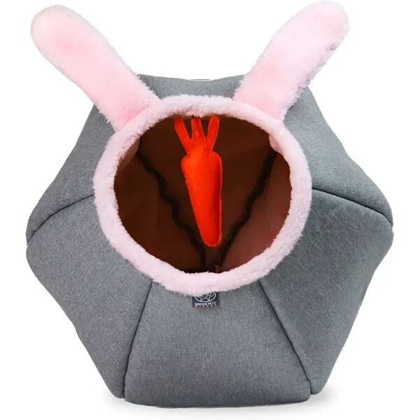 united cuccia per gatti cat cave bunny pallagioco grigia e rosa 1 pz