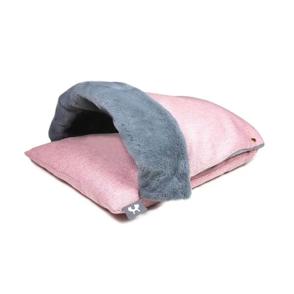 united cuccia sacco cangaroo con coperta per gatto rosa