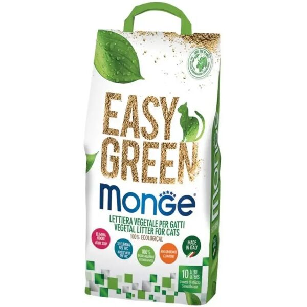 monge lettiera vegetale easy green 10l