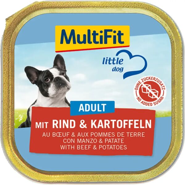 multifit dog vaschetta multipack 11x150g manzo e patate