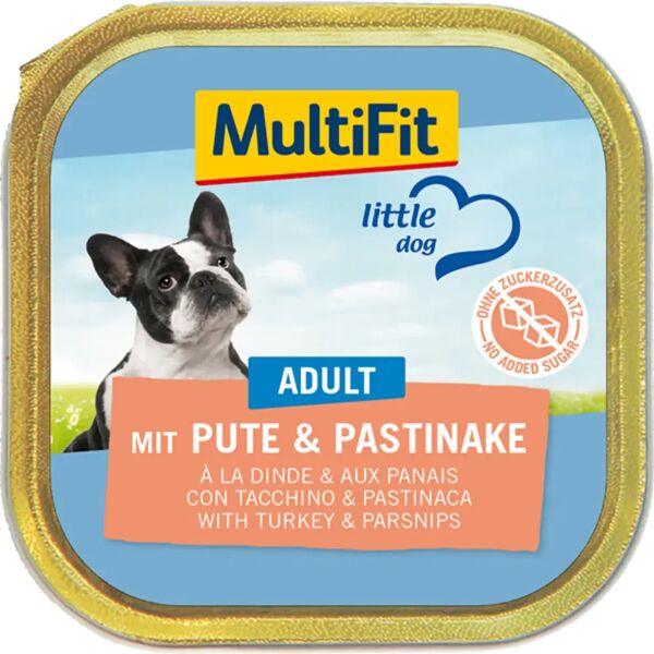 multifit dog vaschetta multipack 11x150g tacchino e pastinaca