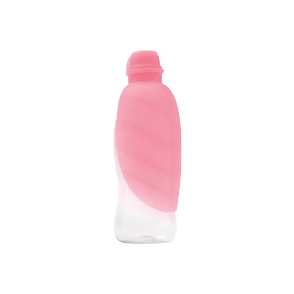 united dispenser acqua da viaggio in silicone leaf rosa