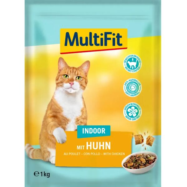 multifit gatto indoor con pollo 1kg