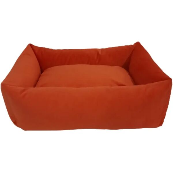 luna e teo cuccia rettangolare velvet arancione cm.80