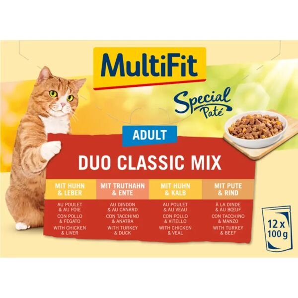 multifit special patè busta multipack 12x100g mix carne