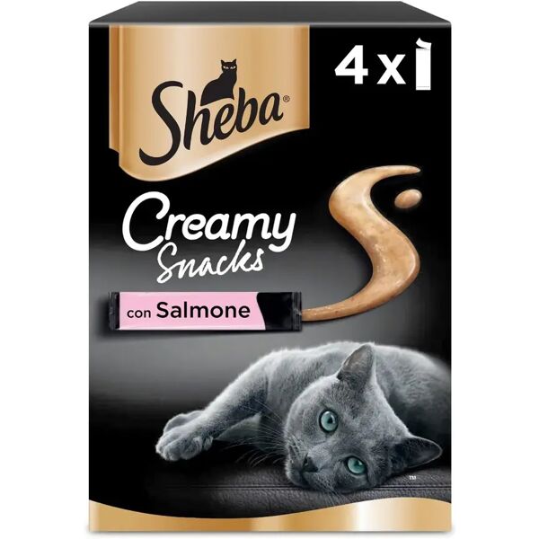 sheba snack gatto creamy snack salmone 4x12g 4x12g