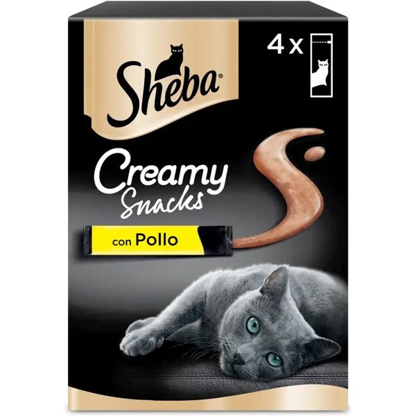 sheba snack gatto creamy snack pollo 4x12g 4x12g