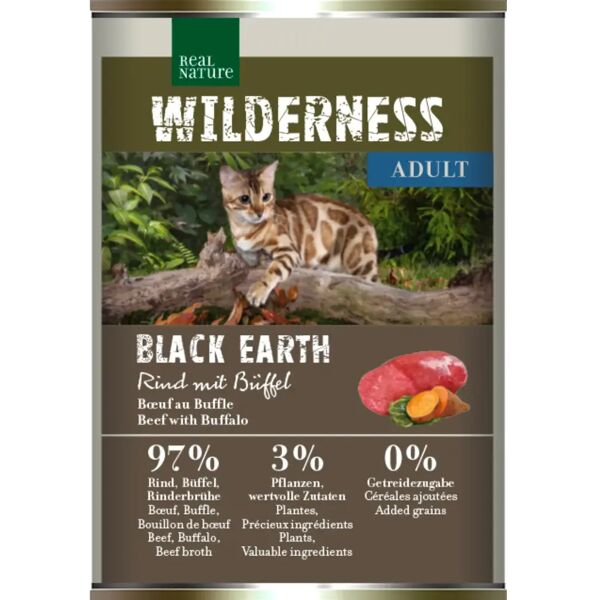 real nature wilderness cat paté lattina 400g bufalo