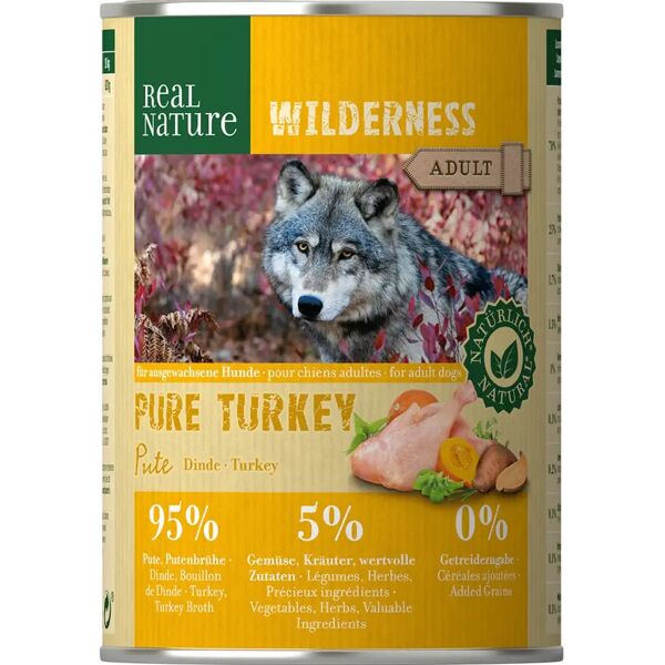 real nature wilderness dog lattina 400g tacchino