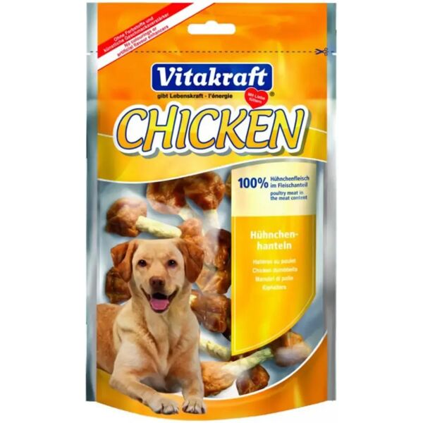 vitakraft cane snack manubri carne pollo 80g