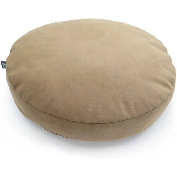 luna e teo pouf sfoderabile velvet nocciola cm.65