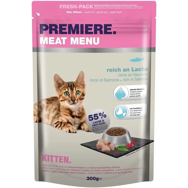 premiere gatto dry kitten lovely salmone 300g