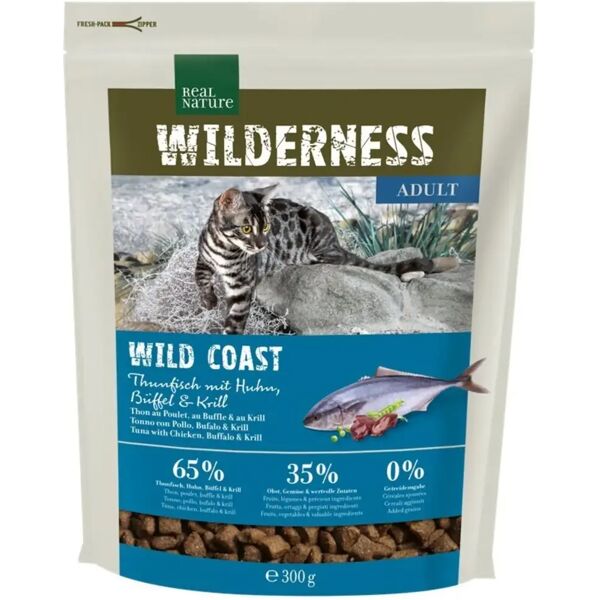 real nature wilderness wildcoast adult tonno con pollo e bufalo 300g