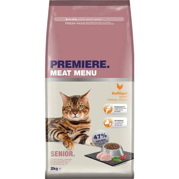 premiere meat menu per gatto senior con pollame 2kg