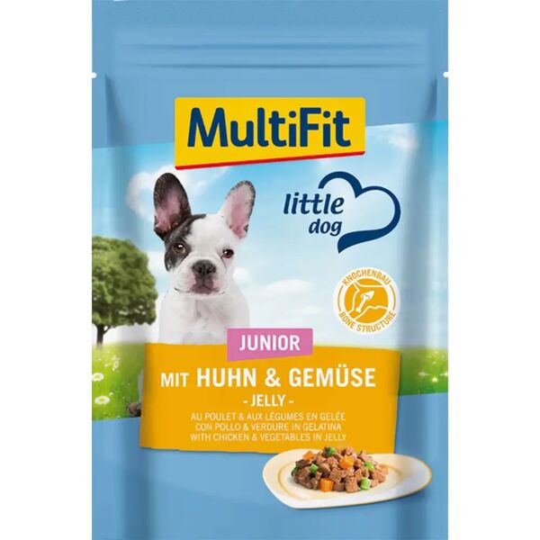 multifit puppy busta multipack 24x100g pollo e verdure