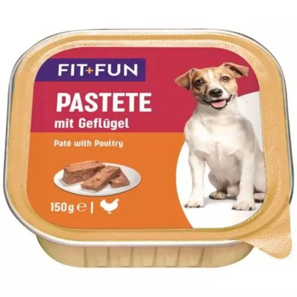 fit and fun fit+fun dog vaschetta multipack 11x150g pollame