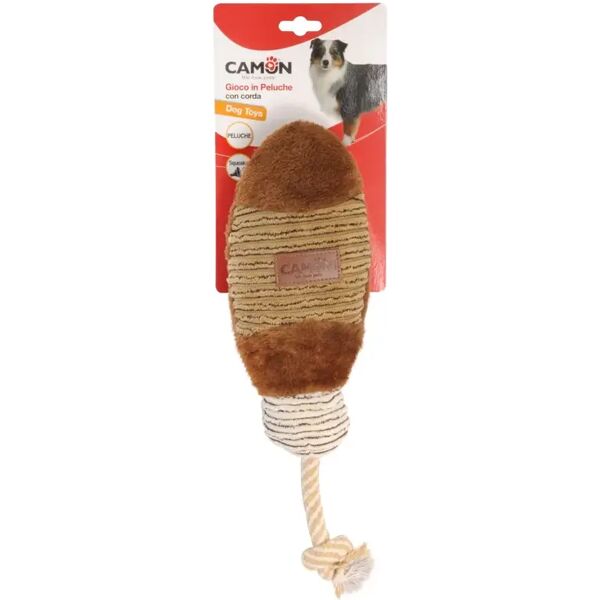 camon gioco cane peluche osso con corda cm.26