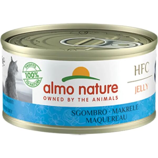 almo nature hfc jelly cat lattina multipack 24x70g sgombro