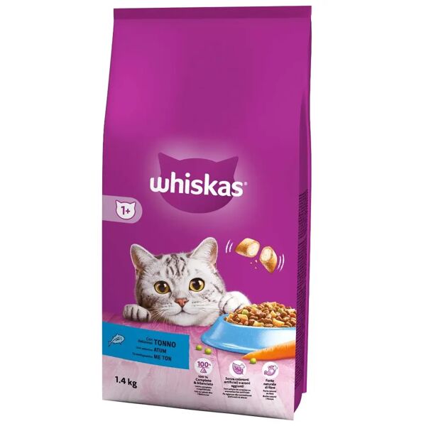 whiskas secco gatto adult 1+ tonno 1.4kg